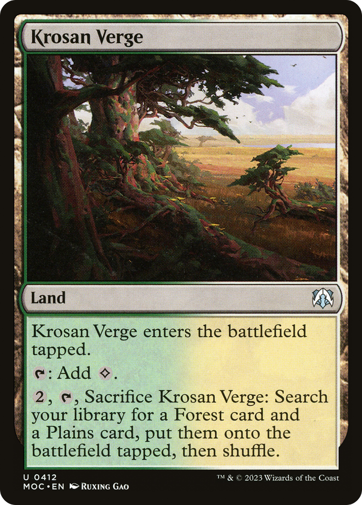 Krosan Verge (412) - March of the Machine Commander