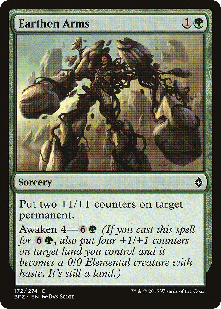 Earthen Arms (172) Foil - Battle for Zendikar