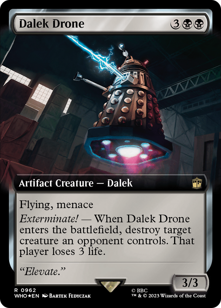 Dalek Drone (Extended Art) (962) Surge Foil - Doctor Who