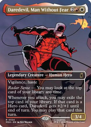 Daredevil, Man Without Fear (Borderless) (324) - Marvel Super Heroes