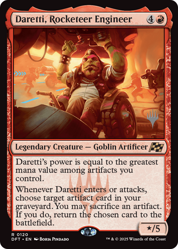 Daretti, Rocketeer Engineer (Promo Pack) (120) Foil - Aetherdrift