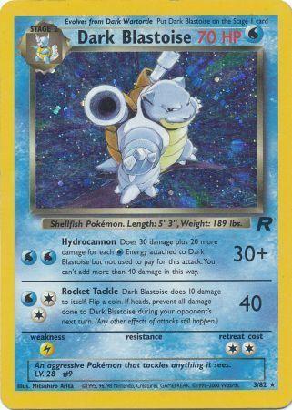 Dark Blastoise (3) (Unlimited) Holofoil - Team Rocket