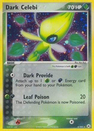 Dark Celebi (4) Holofoil - Hidden Legends