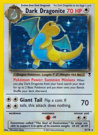 Dark Dragonite (5) Holofoil - Legendary Collection