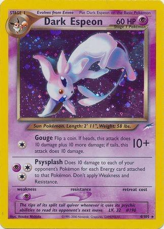Dark Espeon (4) (Unlimited) Holofoil - Neo Destiny
