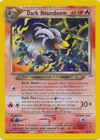Dark Houndoom (7) (Unlimited) Holofoil - Neo Destiny