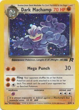 Dark Machamp (10) (Unlimited) Holofoil - Team Rocket