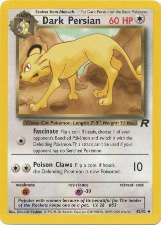 Dark Persian (42) (Unlimited) - Team Rocket
