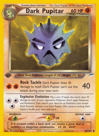 Dark Pupitar (38) (1st Edition) - Neo Destiny