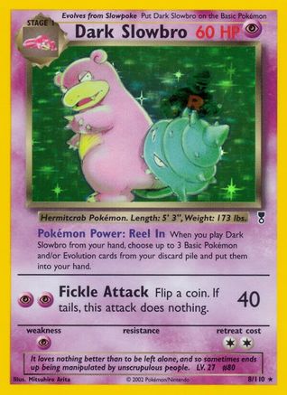 Dark Slowbro (8) Holofoil - Legendary Collection