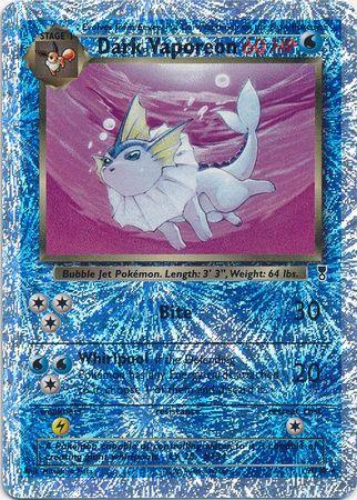 Dark Vaporeon (9) Reverse Holofoil - Legendary Collection
