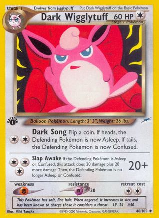 Dark Wigglytuff (40) (1st Edition) - Neo Destiny