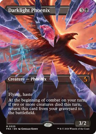 Darklight Phoenix (Borderless Shattered Mirror) (325) - Reality Fracture