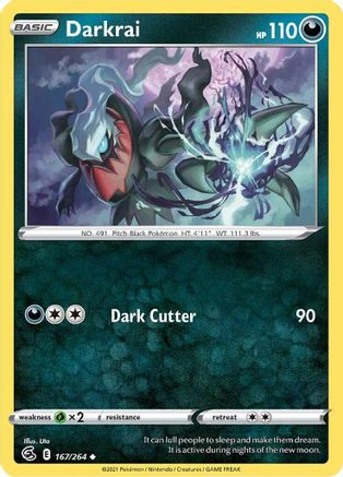Darkrai (167) Reverse Holofoil - Fusion Strike
