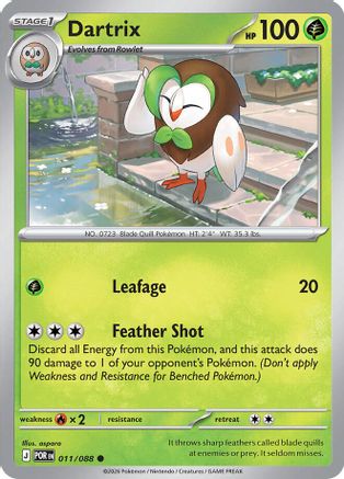 Dartrix (11) Reverse Holofoil - Perfect Order