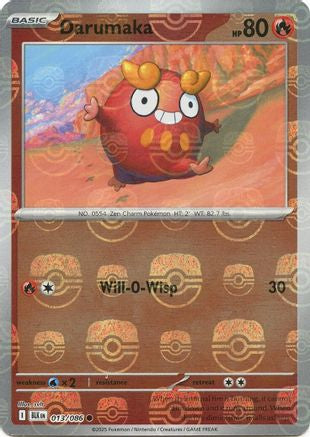Darumaka (Master Ball Pattern) (13) Reverse Holofoil - Black Bolt