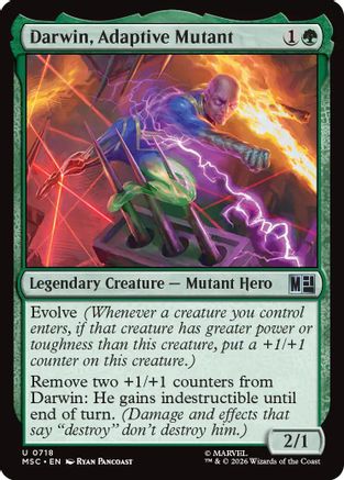 Darwin, Adaptive Mutant (718) Foil - Commander: Marvel Super Heroes