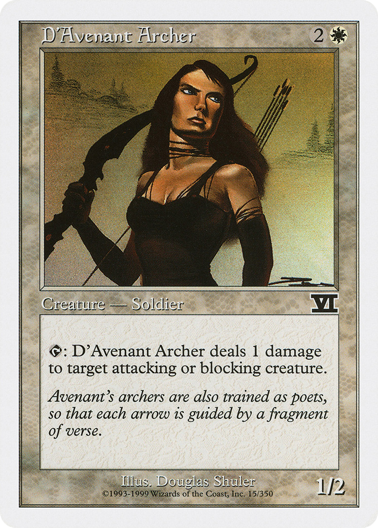 D'Avenant Archer (015) - Classic Sixth Edition