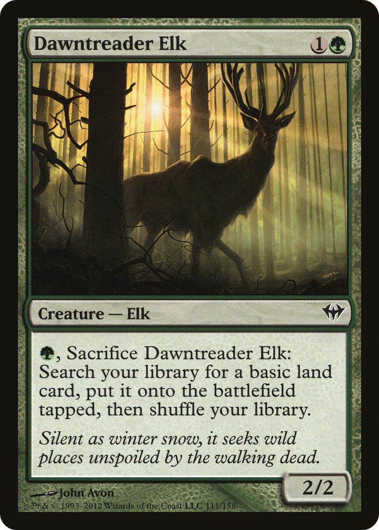 Dawntreader Elk (111) Foil - Dark Ascension