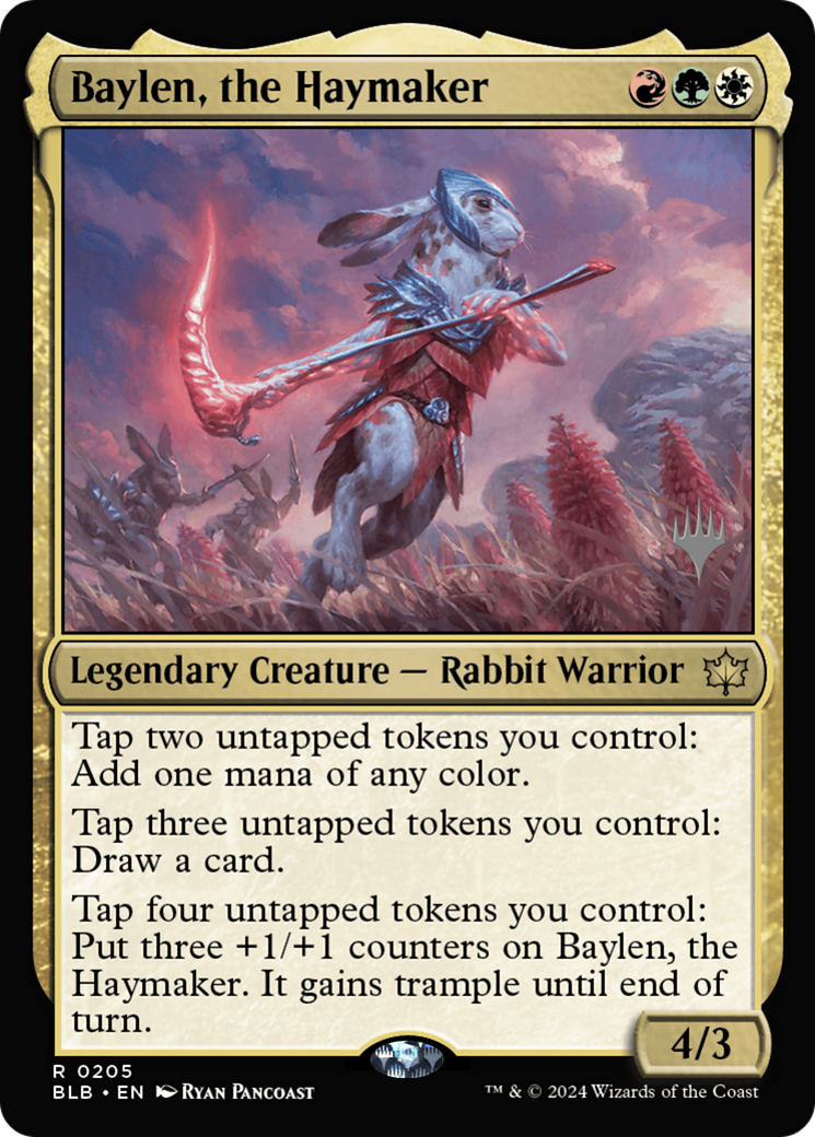 Baylen, the Haymaker (205) - Bloomburrow Promos