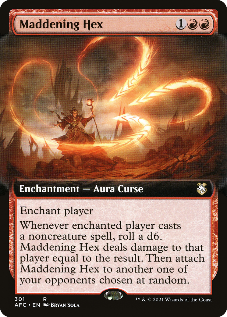 Maddening Hex (Extended Art) (301) - Forgotten Realms Commander