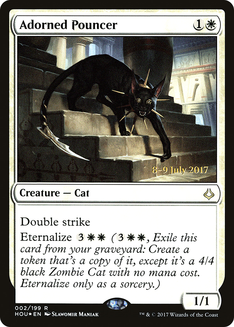 Adorned Pouncer (02s) Foil - Hour of Devastation Promos