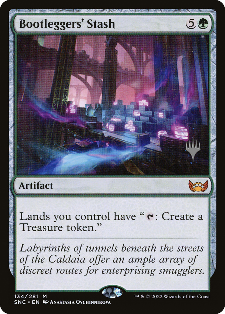 Bootleggers' Stash (134p) Foil - Streets of New Capenna Promos