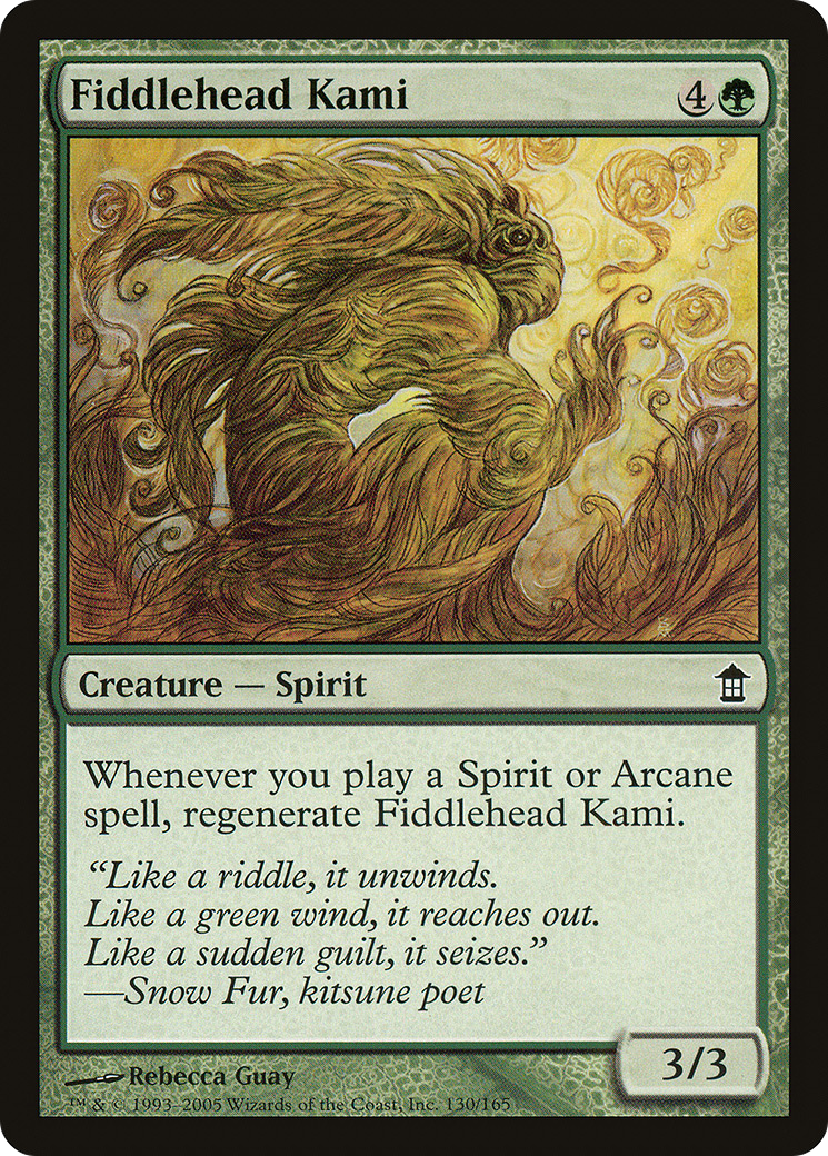 Fiddlehead Kami (130) Foil - Saviors of Kamigawa