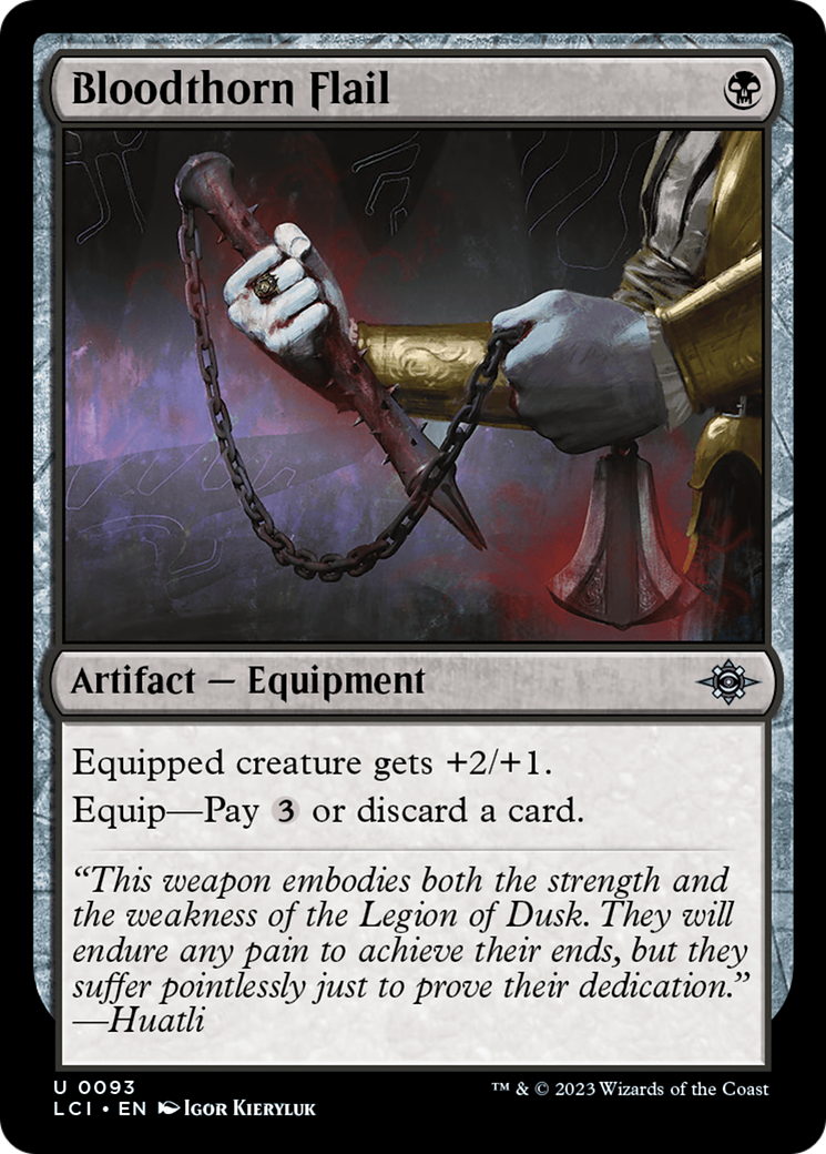Bloodthorn Flail (093) Foil - The Lost Caverns of Ixalan