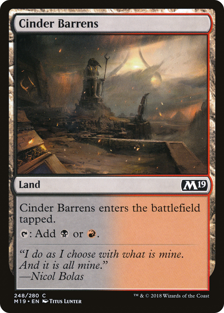 Cinder Barrens (248) - Core Set 2019
