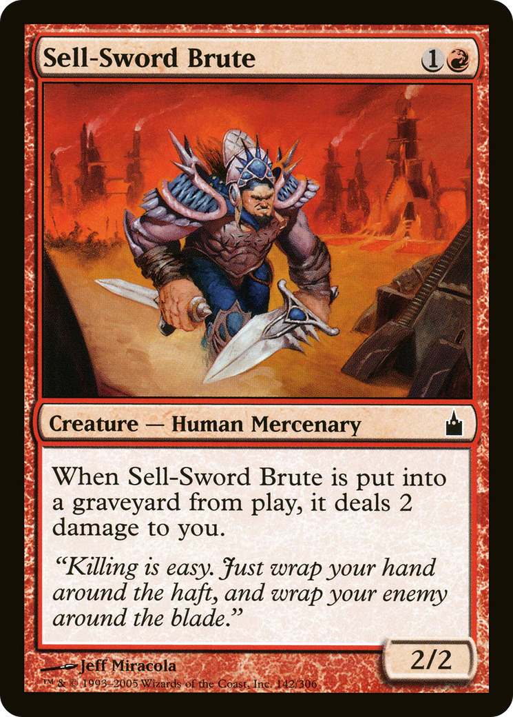 Sell-Sword Brute (142) - Ravnica: City of Guilds