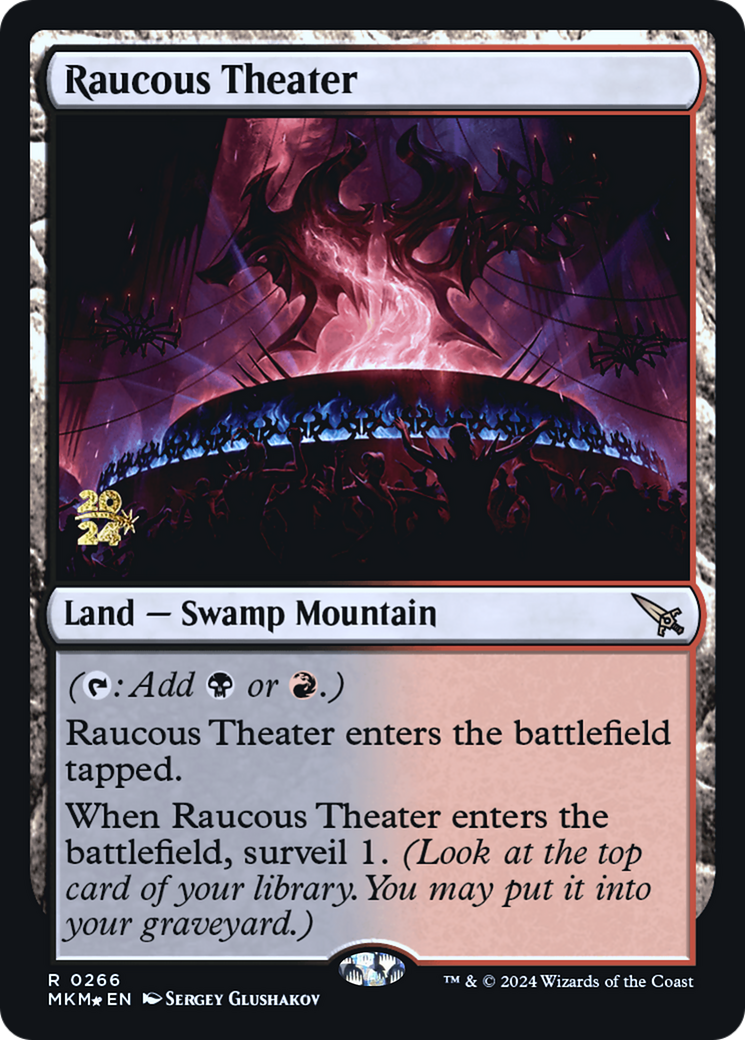 Raucous Theater (266) Foil - Murders at Karlov Manor Promos