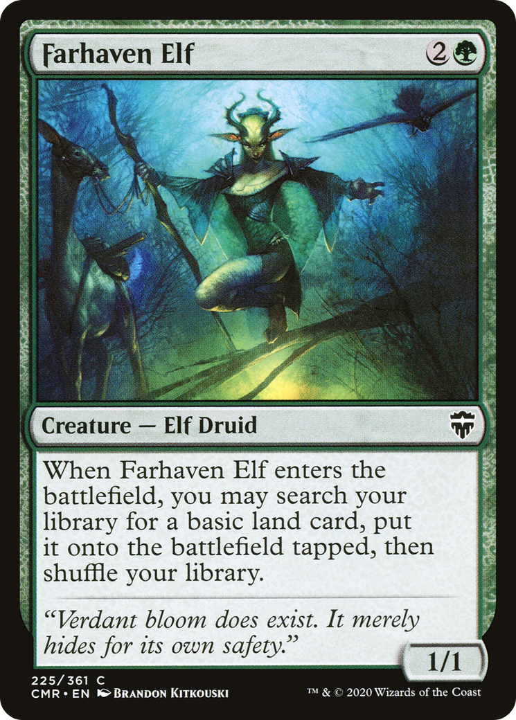 Farhaven Elf (225) Foil - Commander Legends