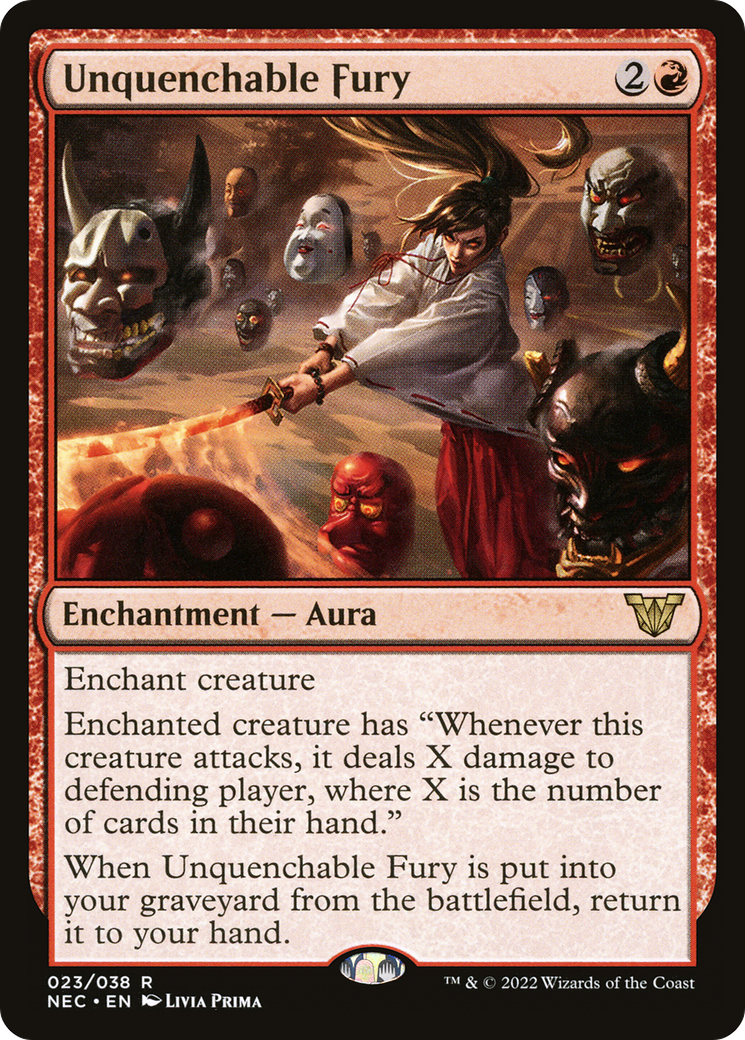 Unquenchable Fury (023) - Neon Dynasty Commander