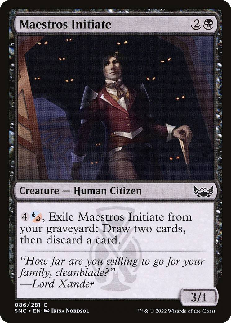 Maestros Initiate (086) Foil - Streets of New Capenna