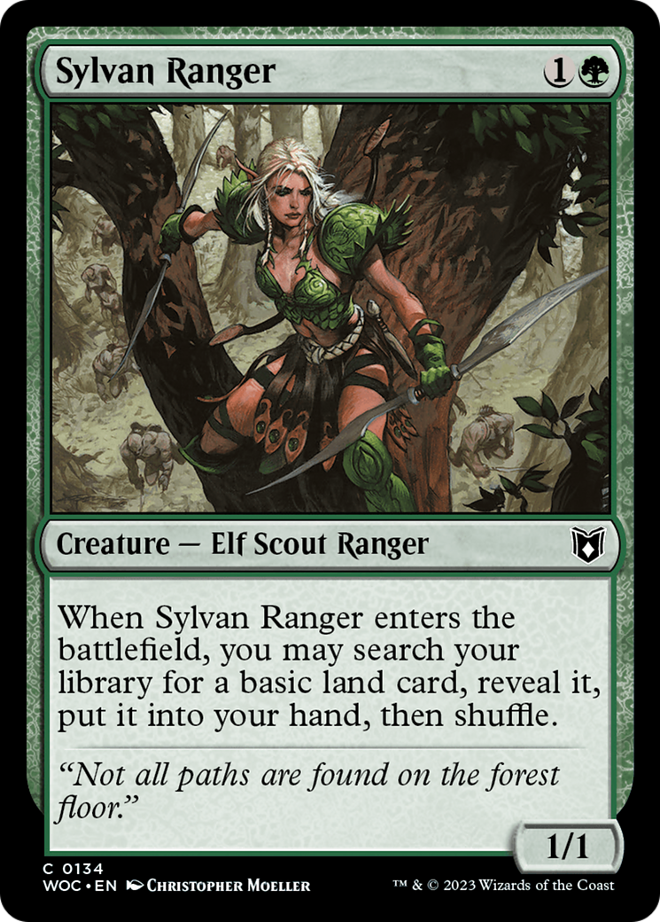Sylvan Ranger (134) - Wilds of Eldraine Commander