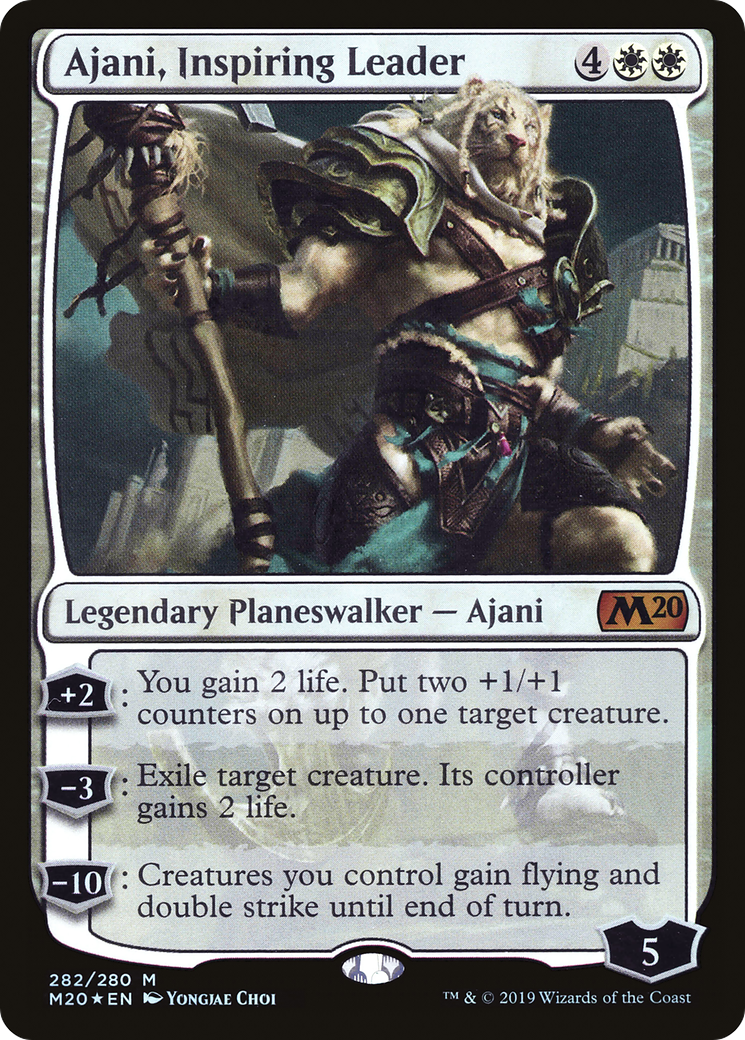 Ajani, Inspiring Leader (282) Foil - Core Set 2020