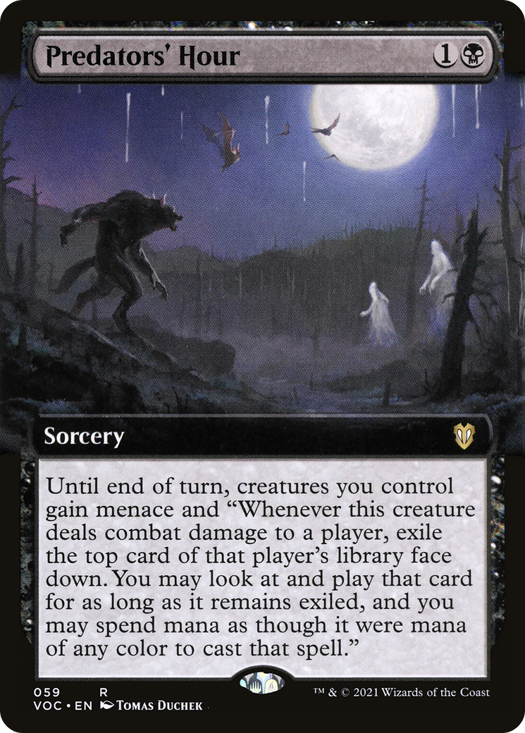 Predators' Hour (Extended Art) (059) - Crimson Vow Commander
