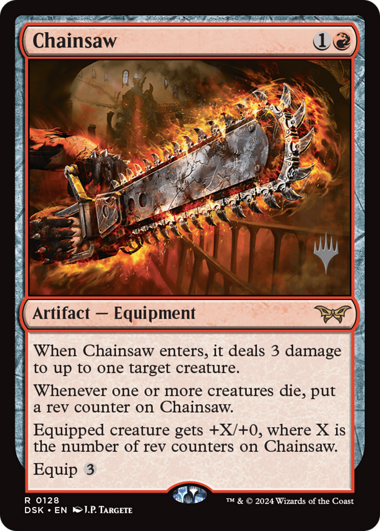 Chainsaw (128) Foil - Duskmourn: House of Horror Promos
