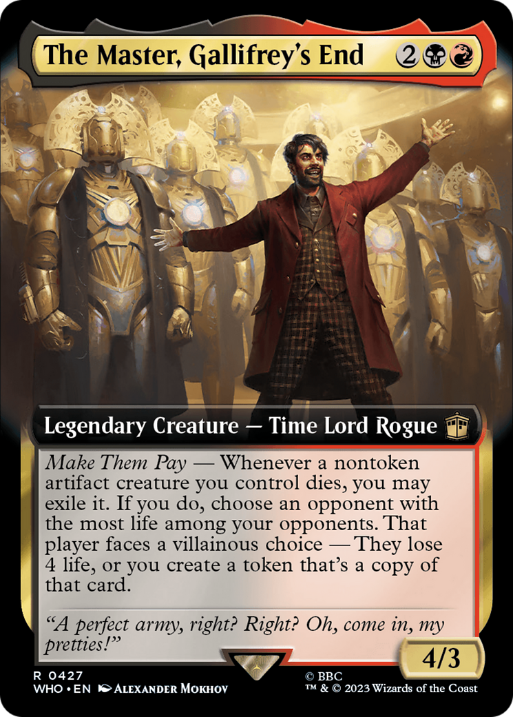 The Master, Gallifrey's End (Extended Art) (427) - Doctor Who