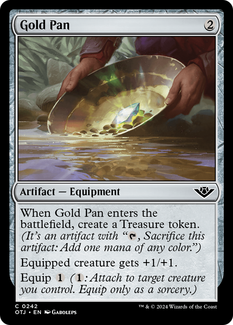 Gold Pan (242) Foil - Outlaws of Thunder Junction