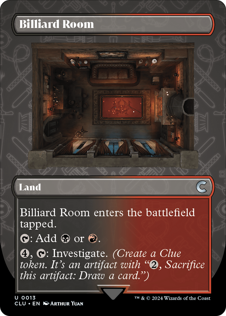 Billiard Room (Borderless) (013) - Ravnica: Clue Edition
