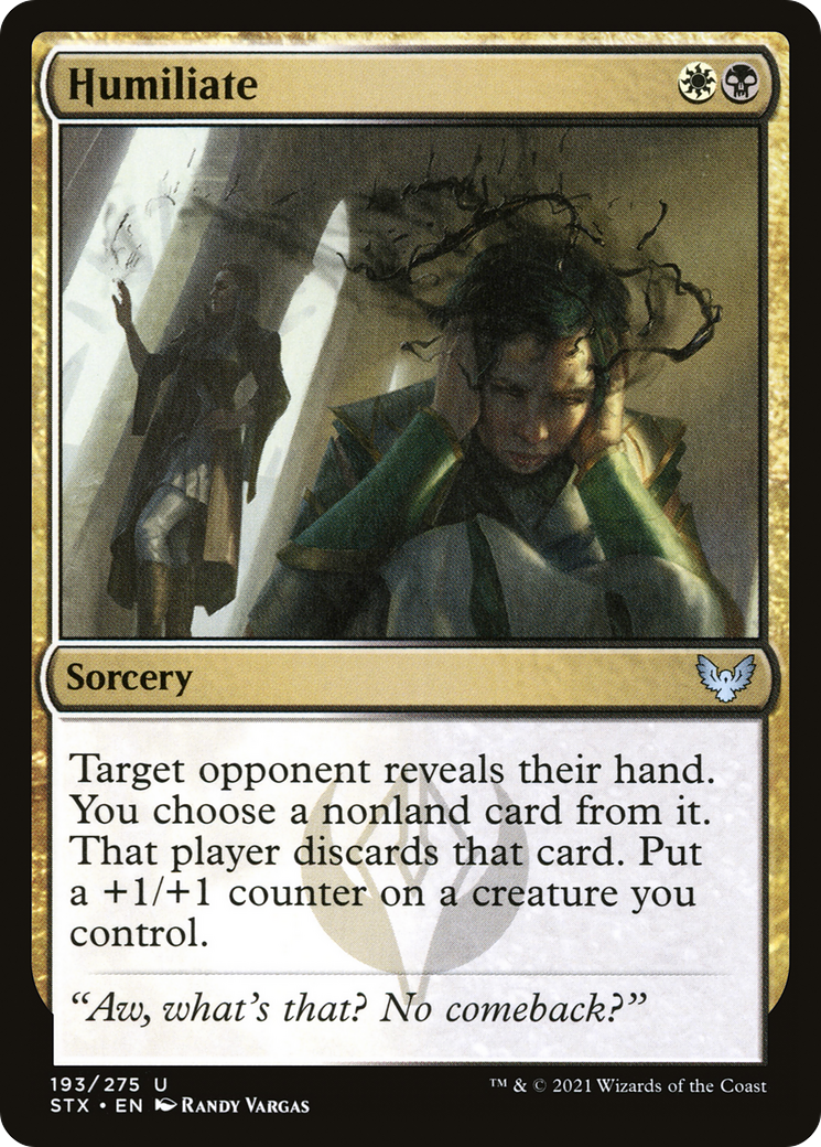Humiliate (193) Foil - Strixhaven: School of Mages