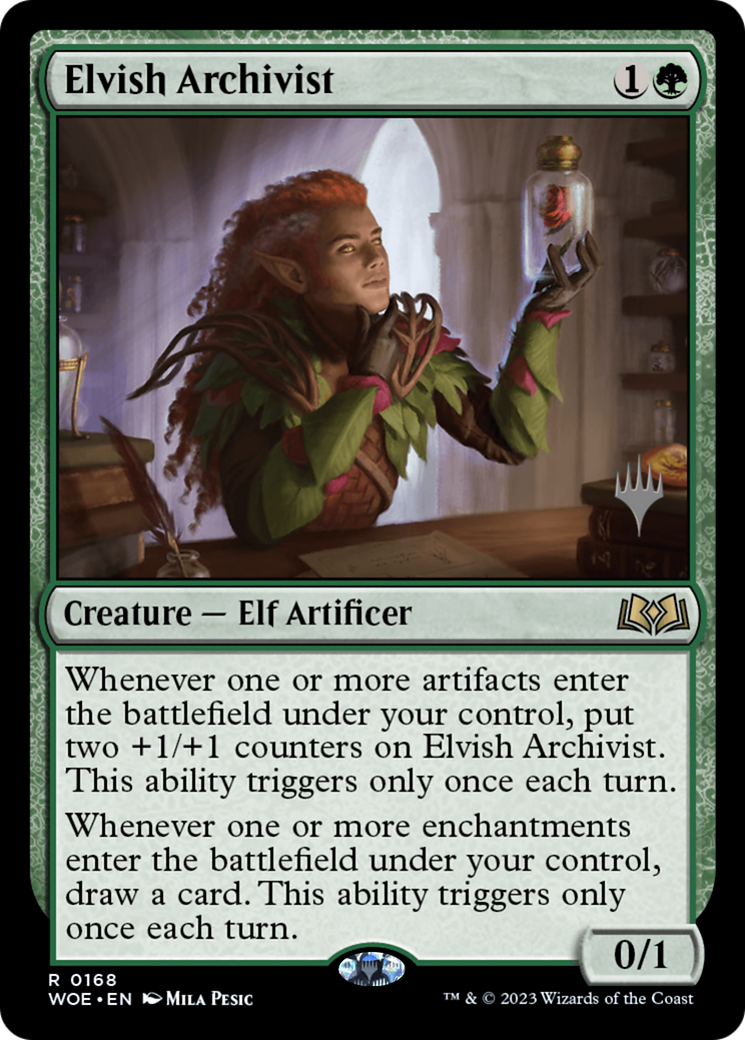 Elvish Archivist (168p) - Wilds of Eldraine Promos