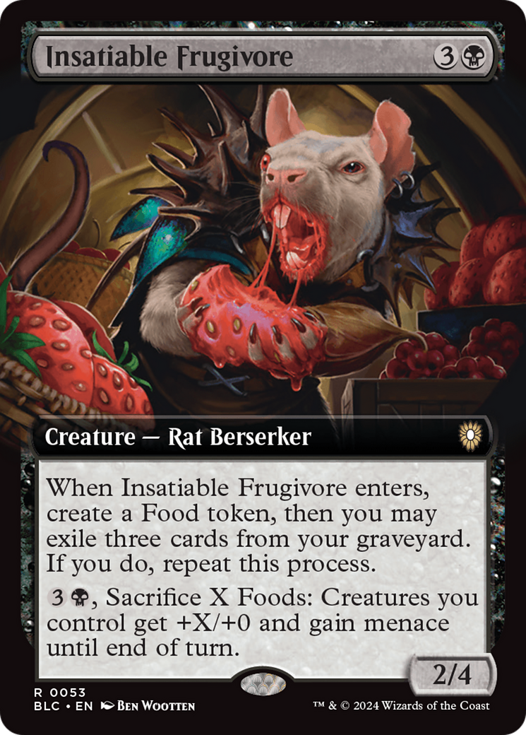 Insatiable Frugivore (Extended Art) (053) - Bloomburrow Commander