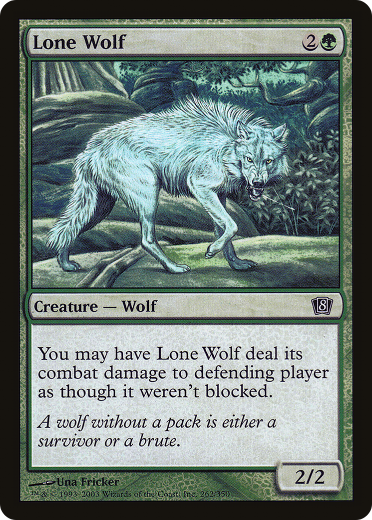 Lone Wolf (262) Foil - Eighth Edition
