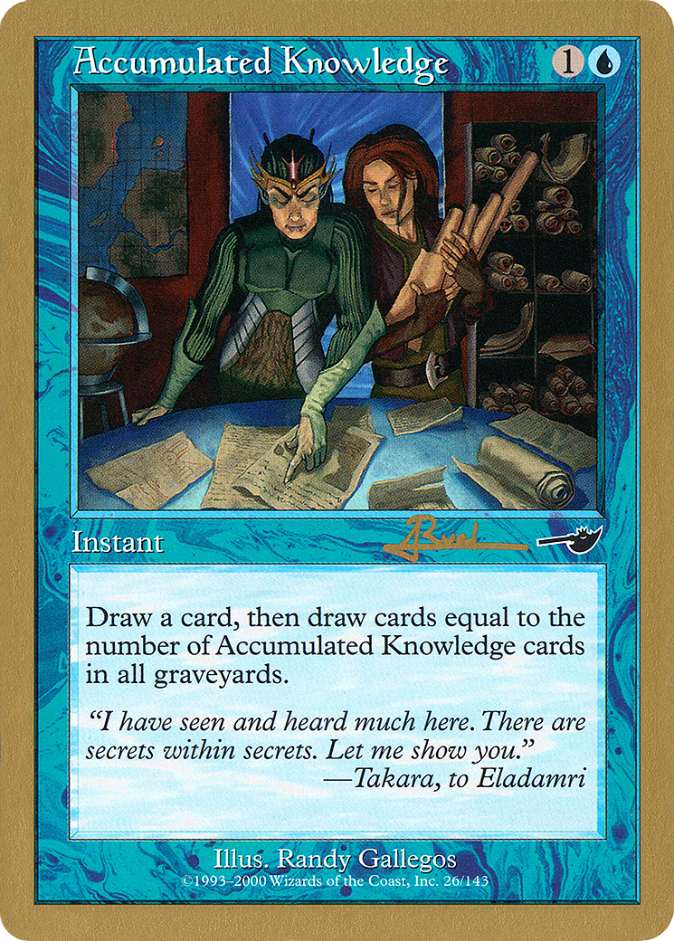 Accumulated Knowledge (Retro) (ar26) - World Championship Decks 2001