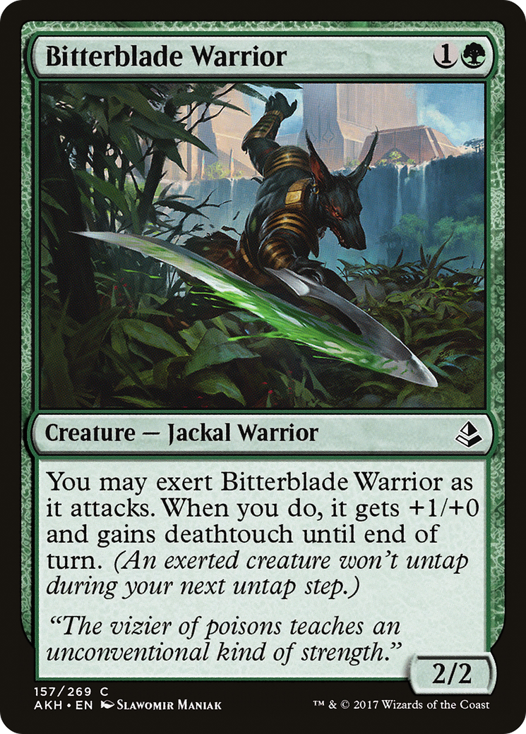 Bitterblade Warrior (157) Foil - Amonkhet
