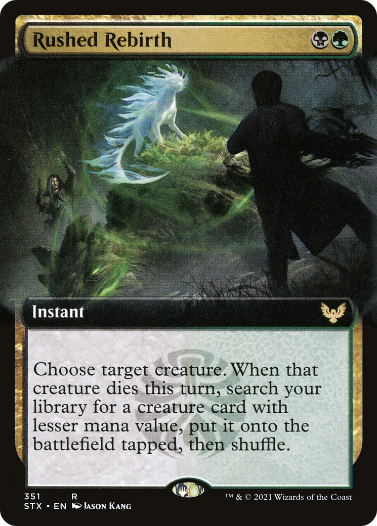 Rushed Rebirth (Extended Art) (351) - Strixhaven: School of Mages