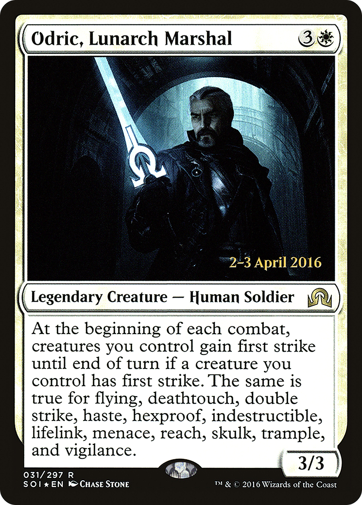 Odric, Lunarch Marshal (031) Foil - Shadows over Innistrad Promos